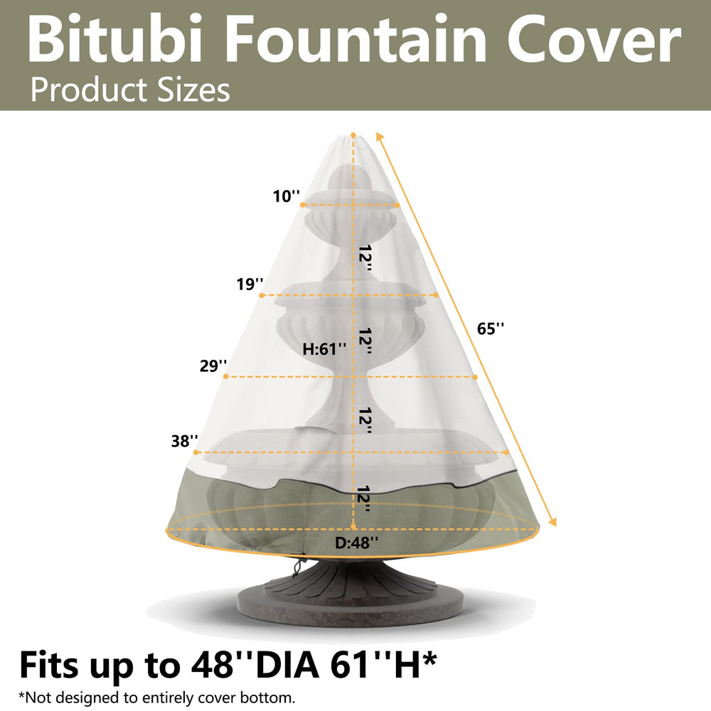 Bitubi close-up of 600D fabric texture highlighting durable waterproof protection