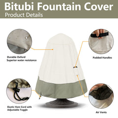 Bitubi drawstring and vents detail showing secure fit and airflow