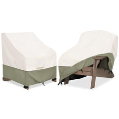 Bitubi front view of two beige covers showing full protection and curb appeal