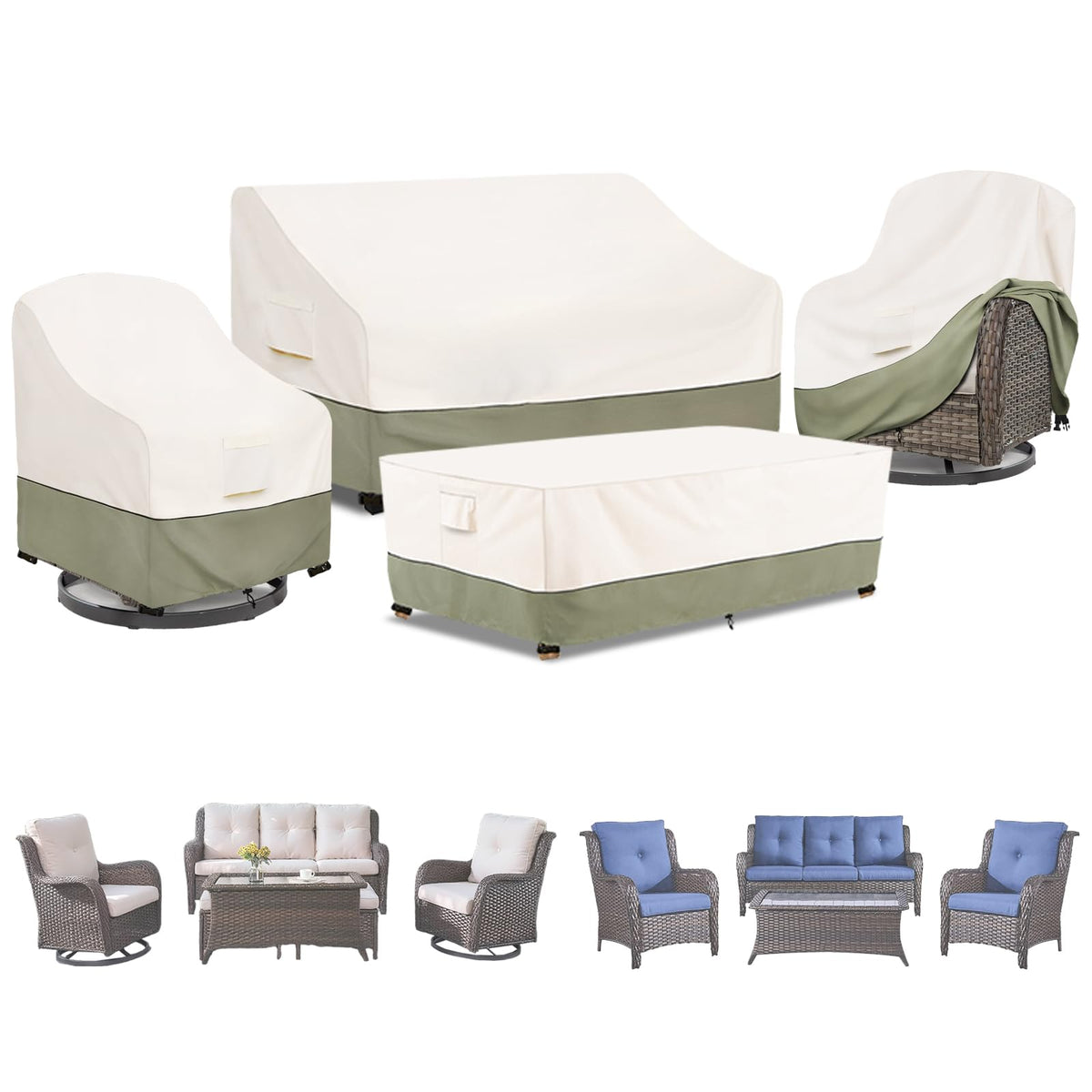 Bitubi front packaging showing complete beige 4-piece set and protection benefits