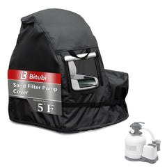 Bitubi front view of pump cover showing full fit and weather protection