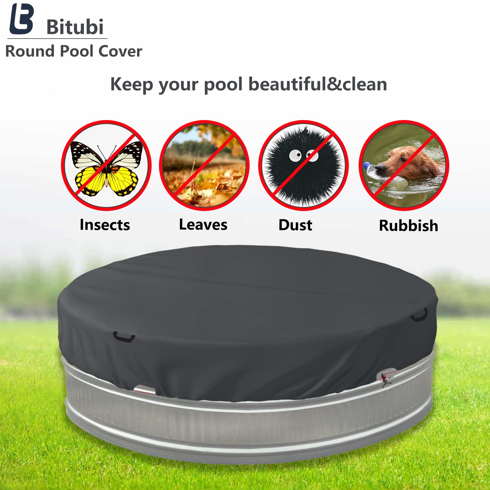 Bitubi metal grommet with wire rope inserted showing reinforced attachment benefit