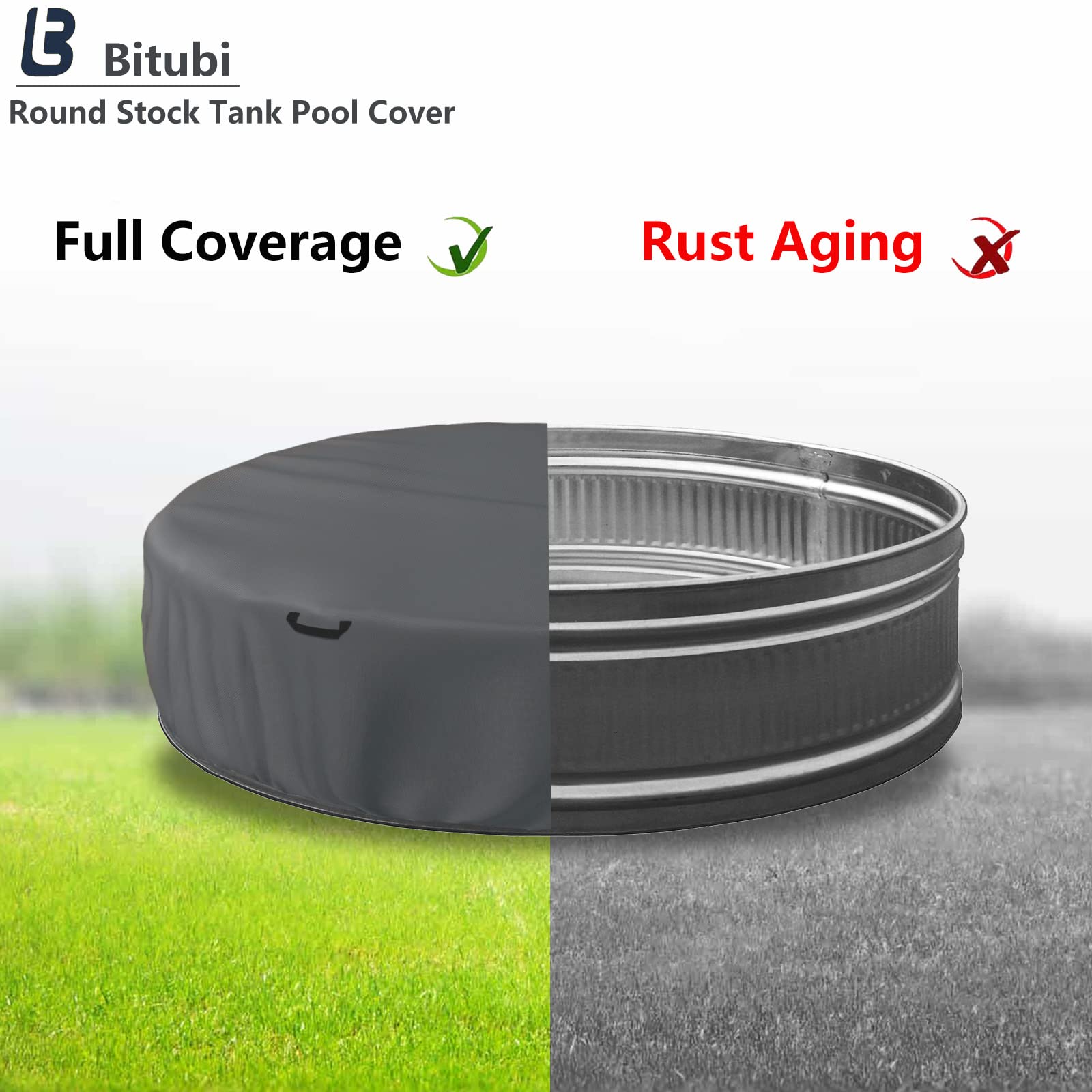 Bitubi handle detail with heavy ribbon handles for easy removal and secure grip benefit
