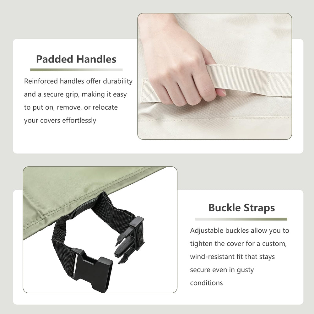 Bitubi padded handle with reinforced stitching for easy fitting and removal