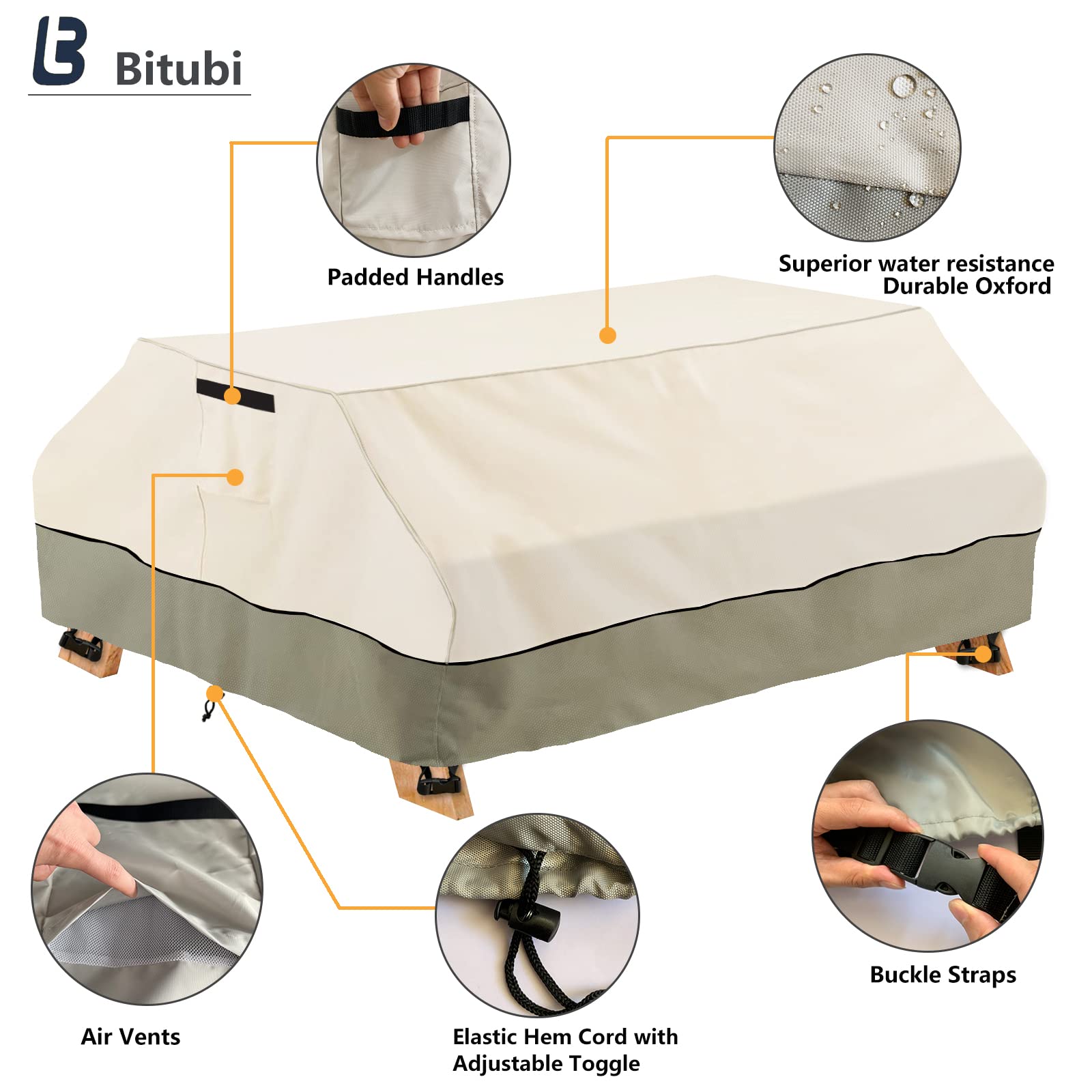 Bitubi padded handle detail for easier fitting and removal