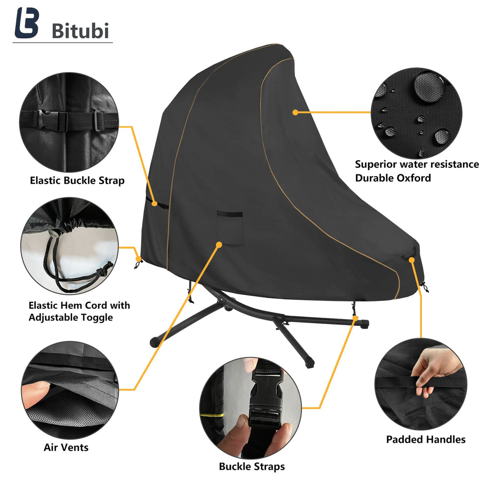 Bitubi padded handle detail for easier fitting and removal