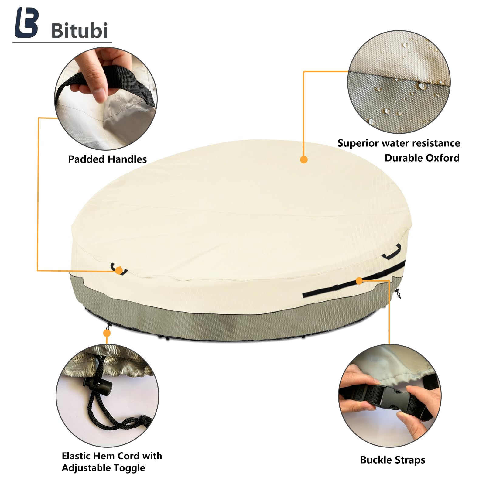 Bitubi side profile showing cover height dimensions for correct fit