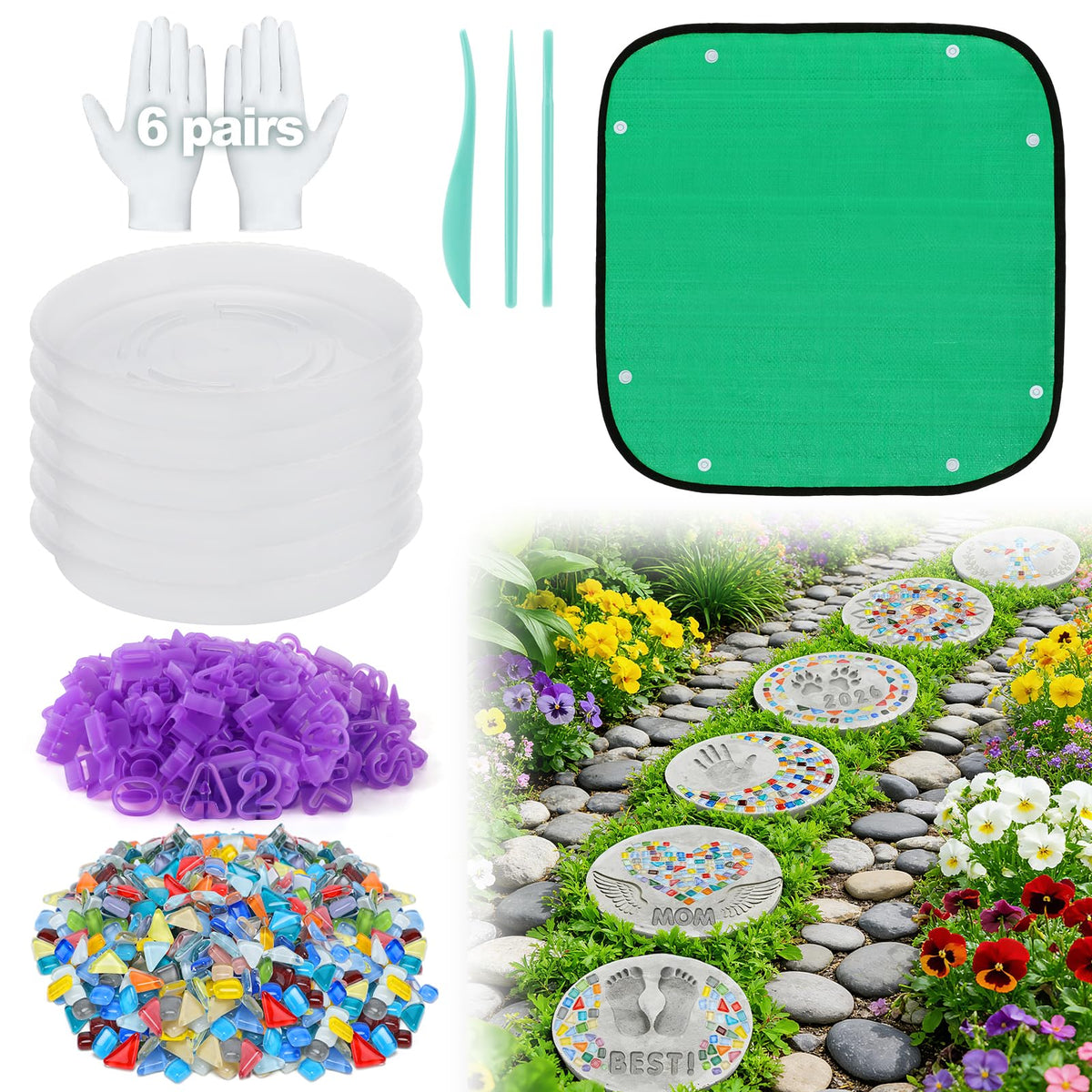 Biubee front packaging showing full stepping stone kit contents and ease