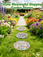 Biubee mixed-color mosaic tiles spread ready to create colorful accents