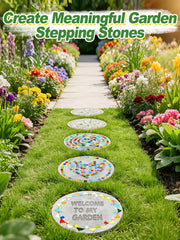 Biubee mixed-color mosaic tiles spread for creative pattern guidance