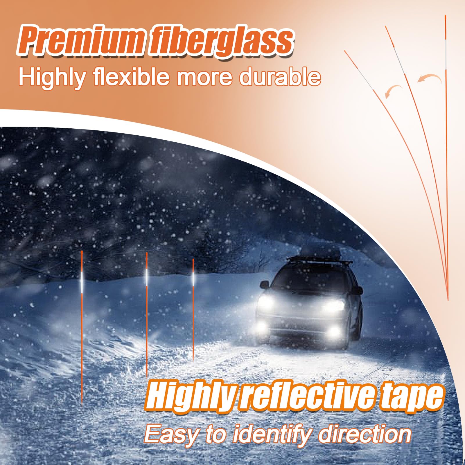 Biubee pointed tip detail for easy ground insertion and secure placement