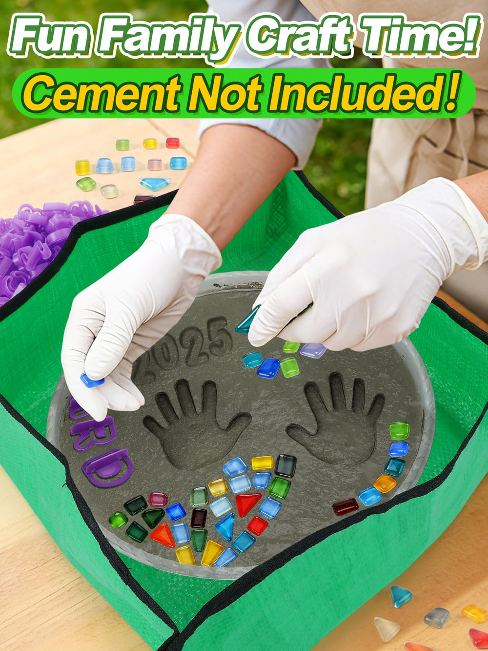 Biubee transparent 10-inch mold close-up for precise tile placement