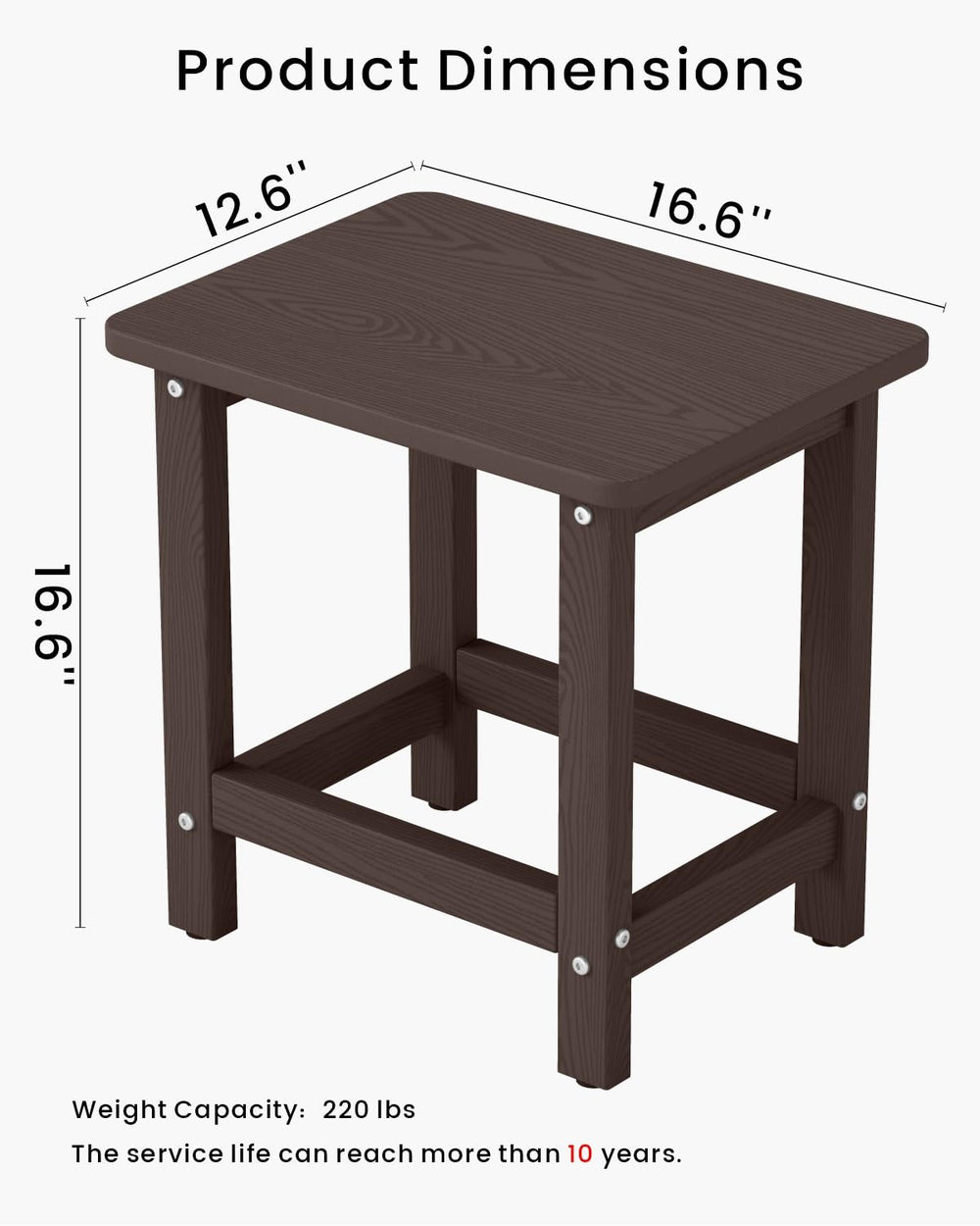 BIVODA tabletop edge detail showing single-piece panel strength and stability
