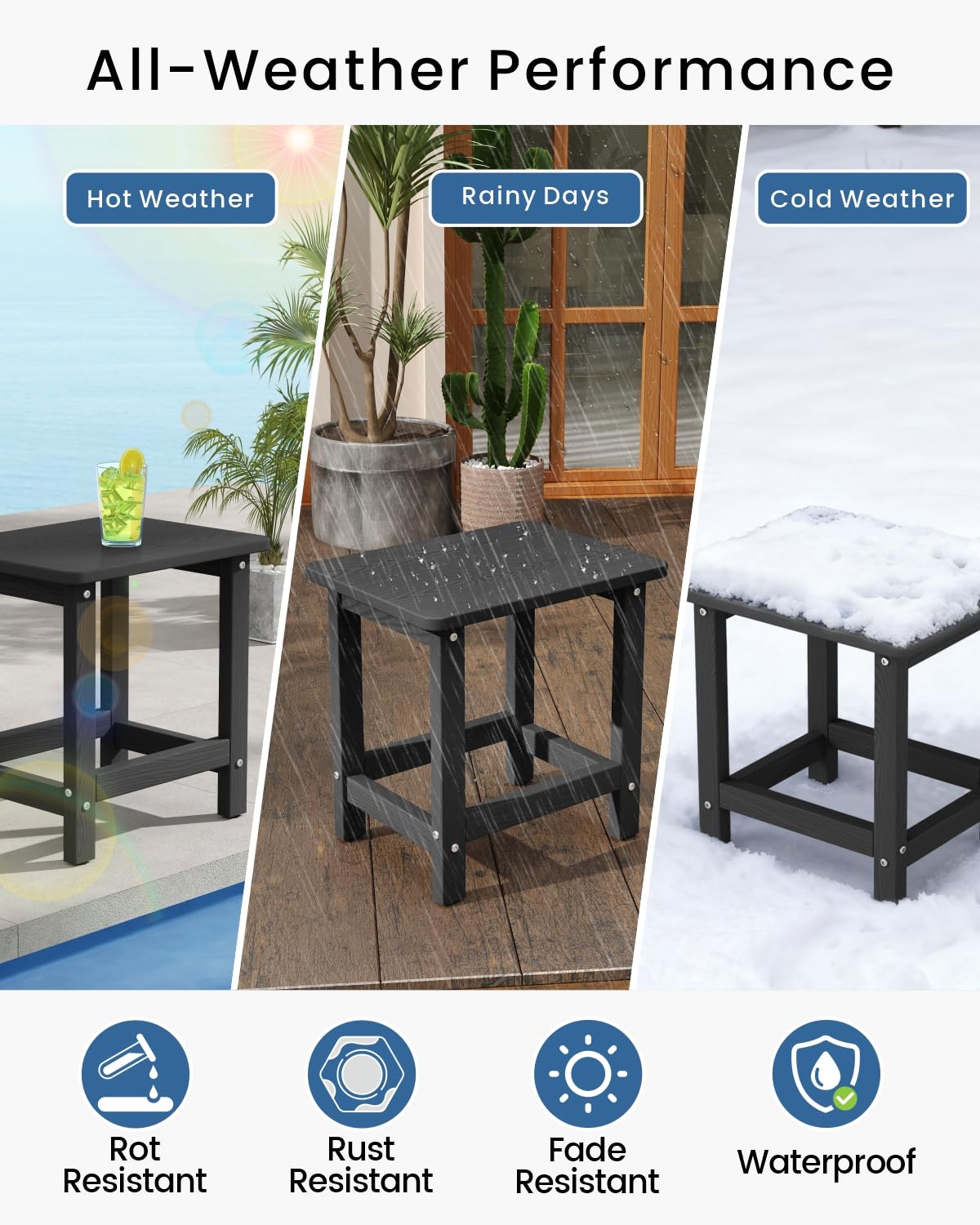 BIVODA single-piece tabletop edge illustrating sturdy HDPE panel
