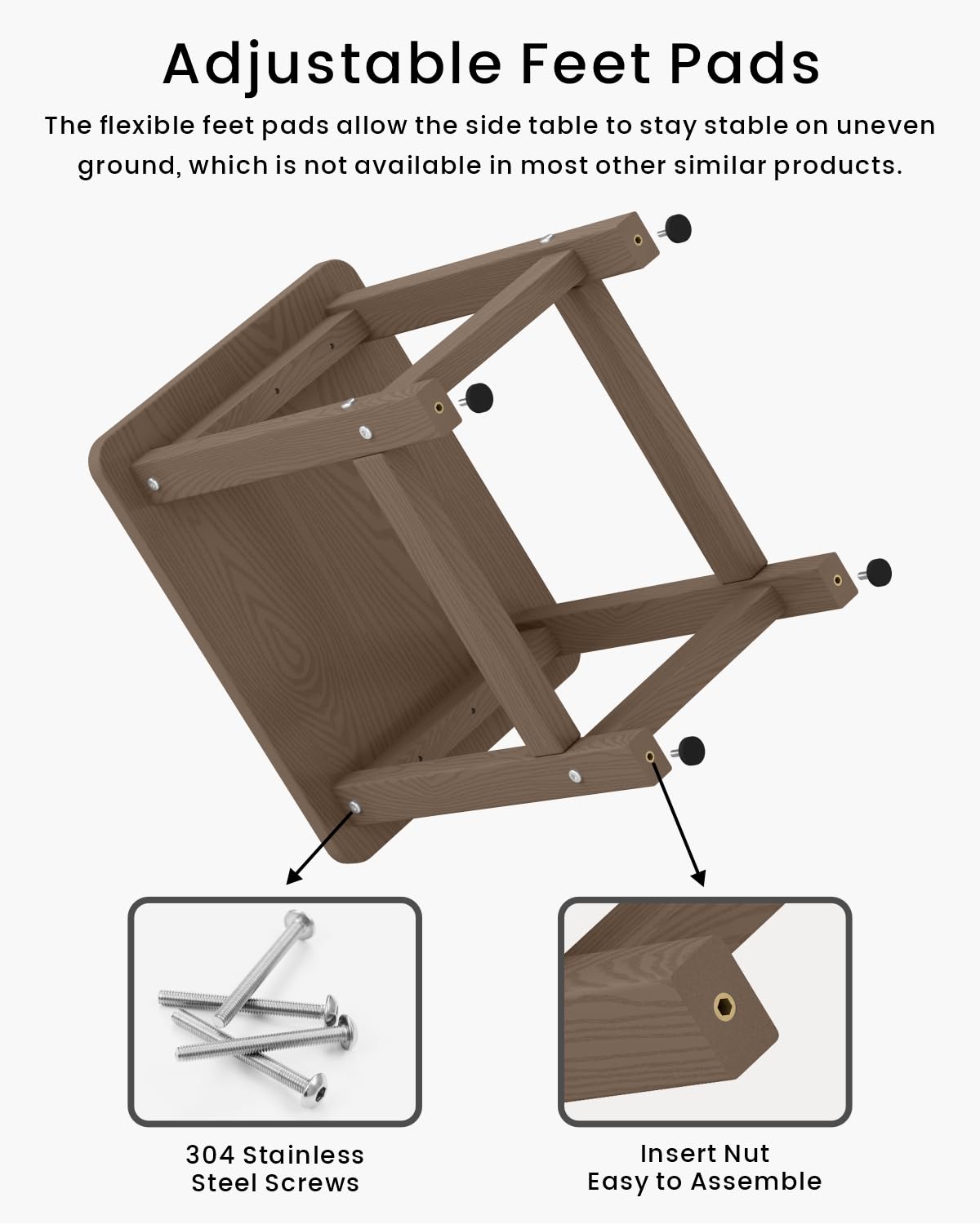 BIVODA top-view single panel tabletop resists warping and sagging