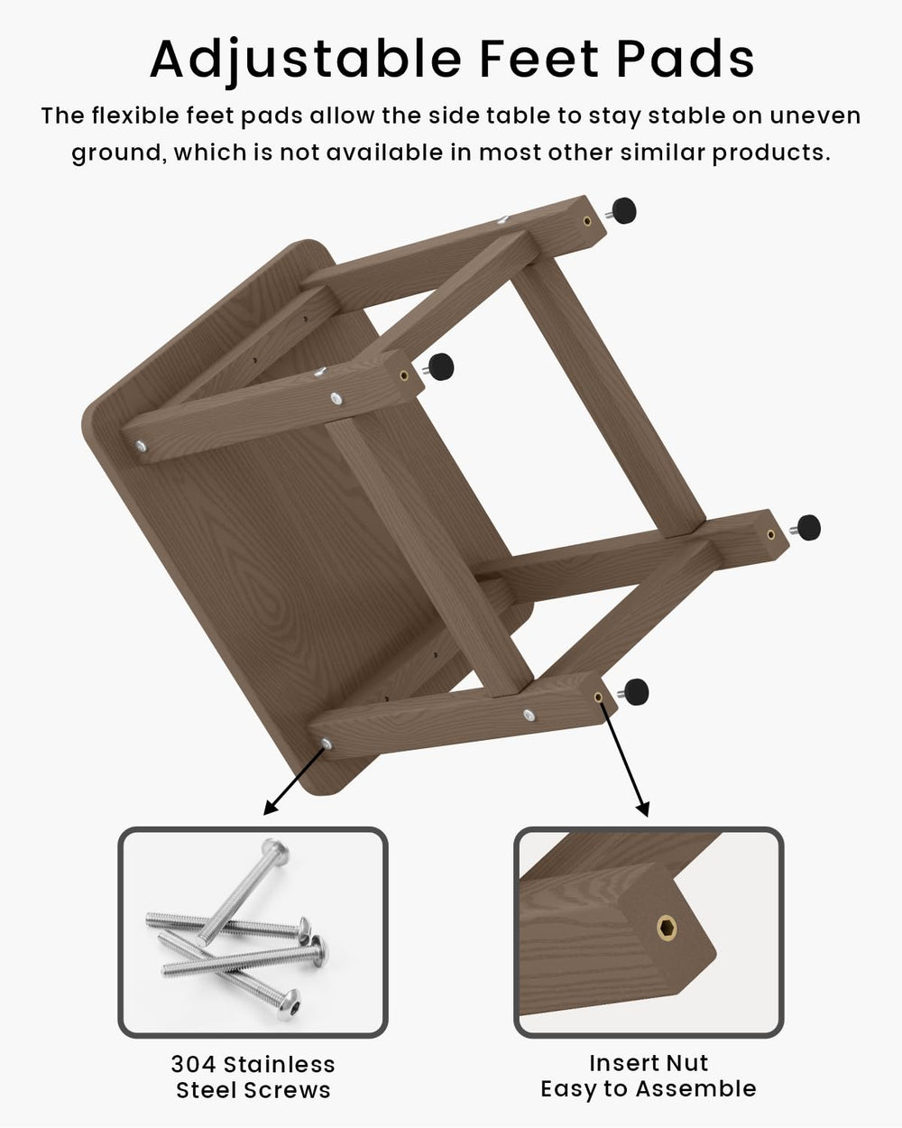 BIVODA top-view single panel tabletop resists warping and sagging