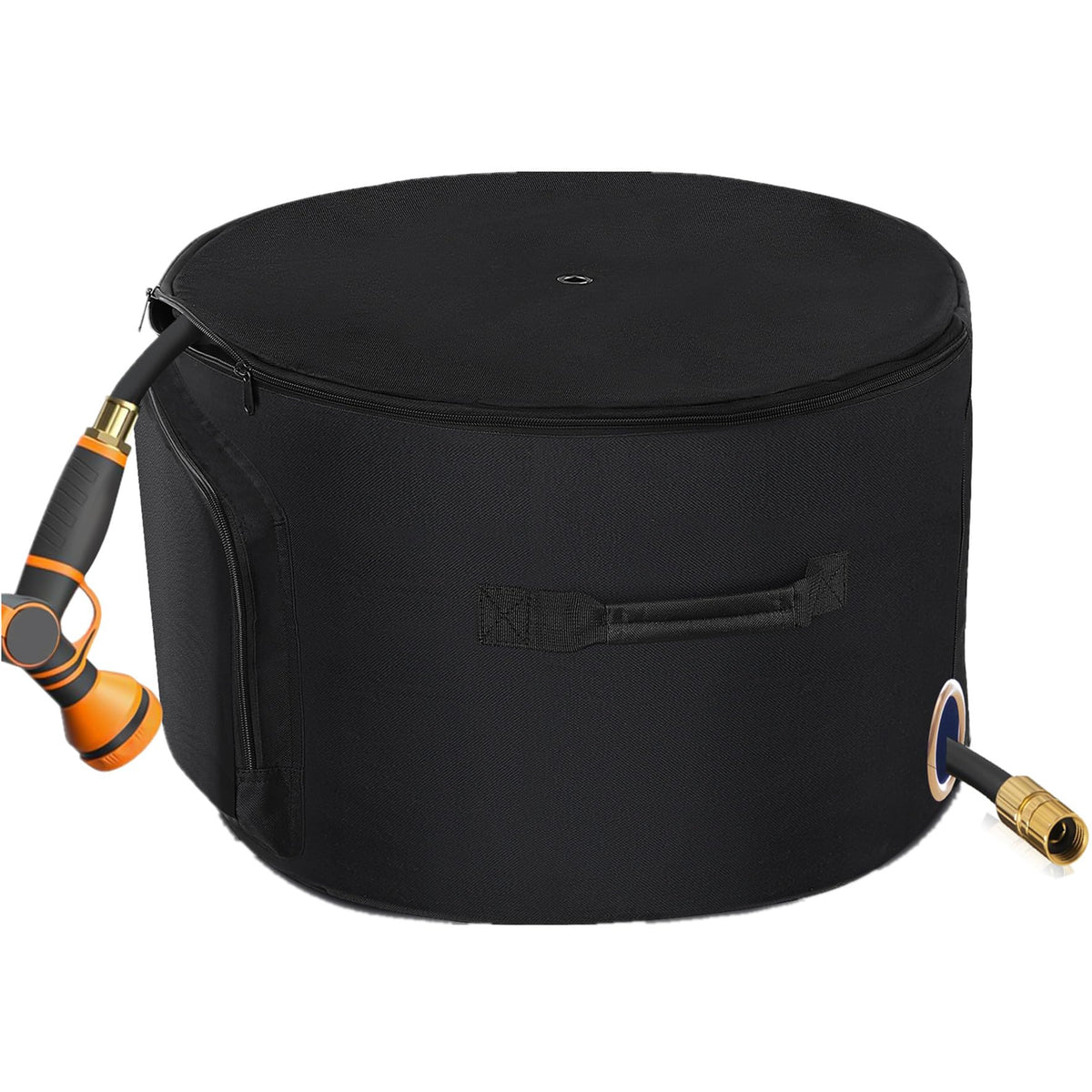 BJJZHH hose holder front view showing tidy concealed hose and clean look