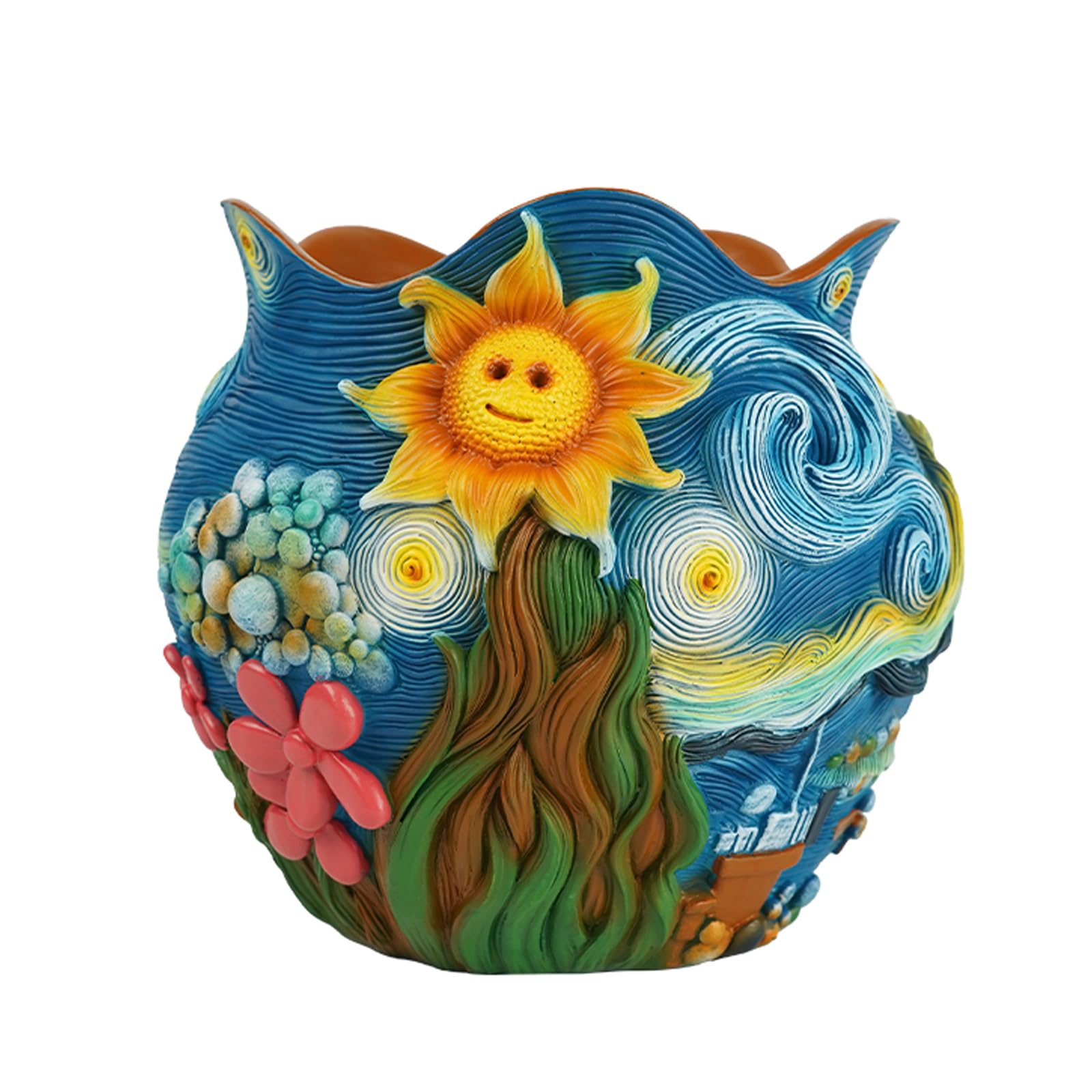 BJVF Starry Night front view showing colorful resin art and vibrant decor appeal
