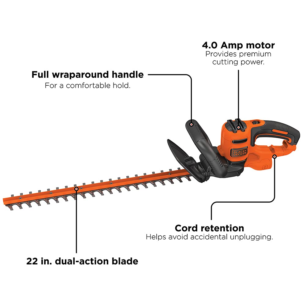 BLACK+DECKER closeup of dual-action hardened steel blades for reduced vibration