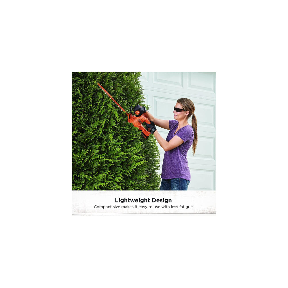 BLACK+DECKER battery and charger included for immediate yard work