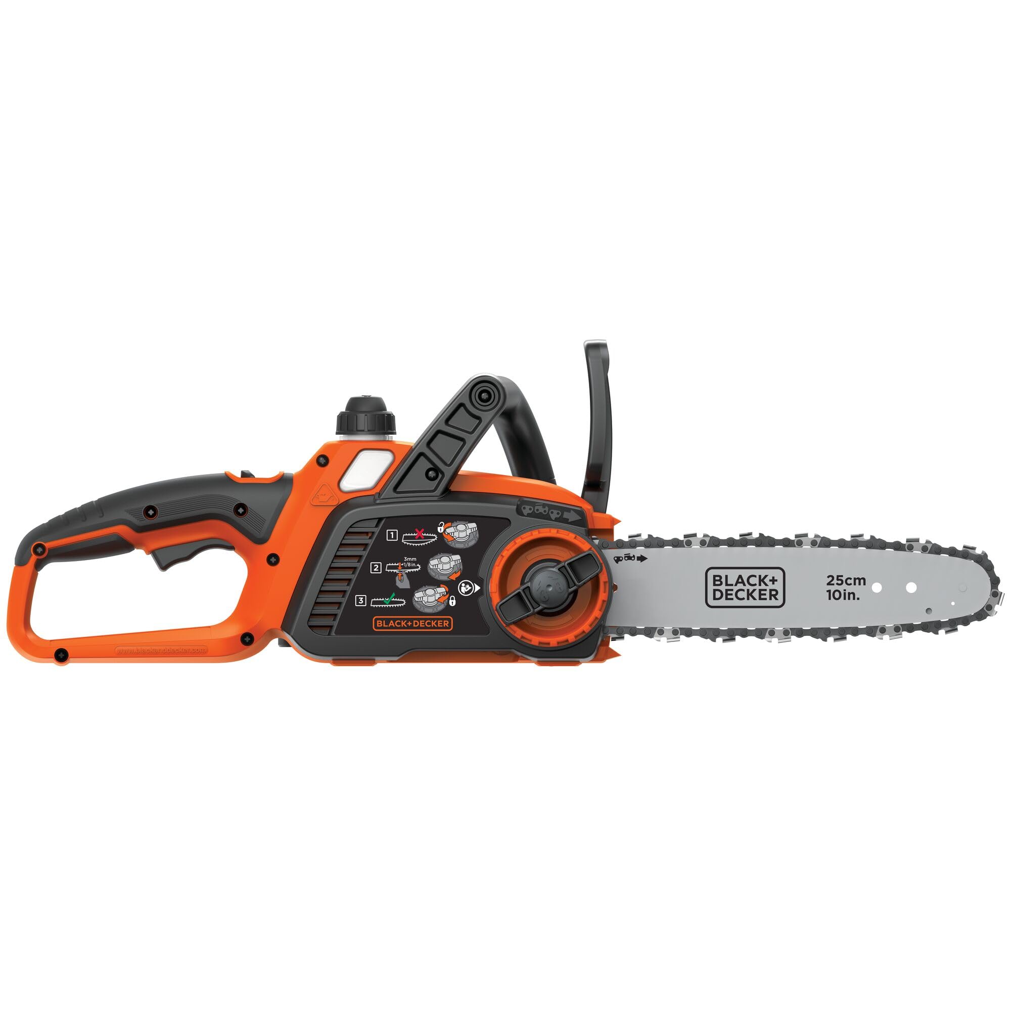 BLACK+DECKER 20V MAX compatibility label showing battery platform convenience