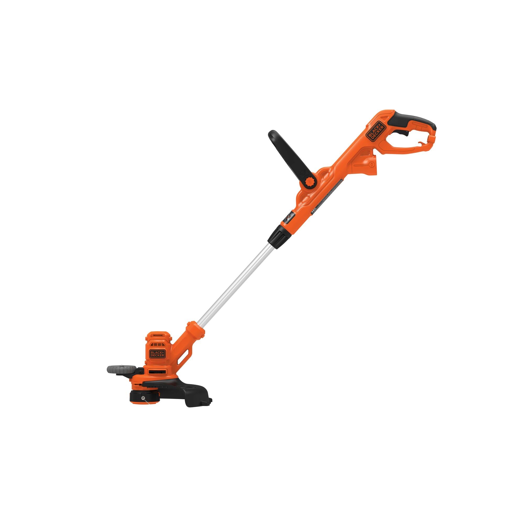 BLACK+DECKER cord retention system securing power cable to prevent accidental unplugging