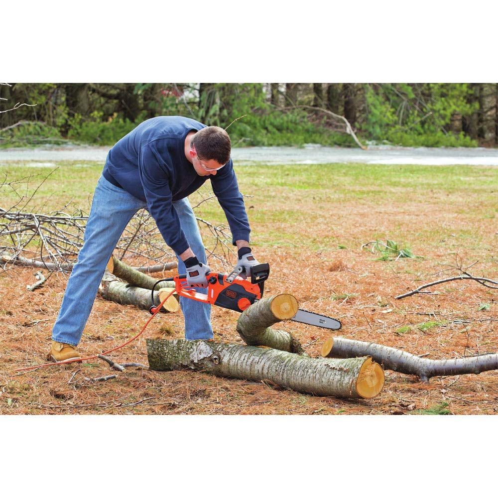 BLACK+DECKER extension cord retainer preventing accidental unplugging for safer use