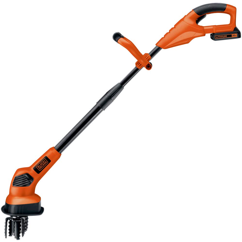 BLACK+DECKER closeup of counter-oscillating tines demonstrating tangle prevention