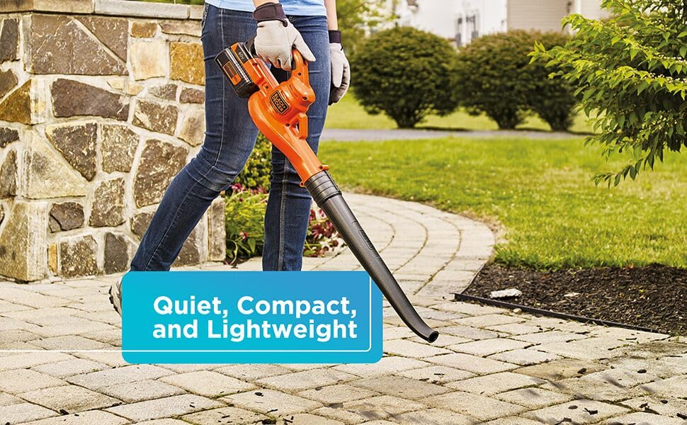 BLACK+DECKER side profile highlighting ergonomic grip for comfortable extended use