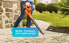 BLACK+DECKER side profile highlighting ergonomic grip for comfortable extended use