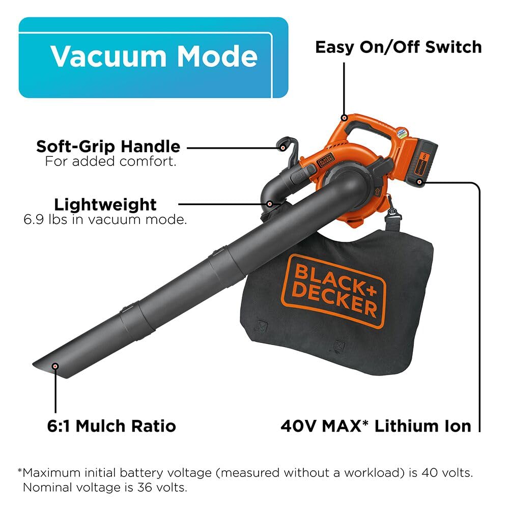 BLACK+DECKER close-up of six-speed dial for precise power and runtime control