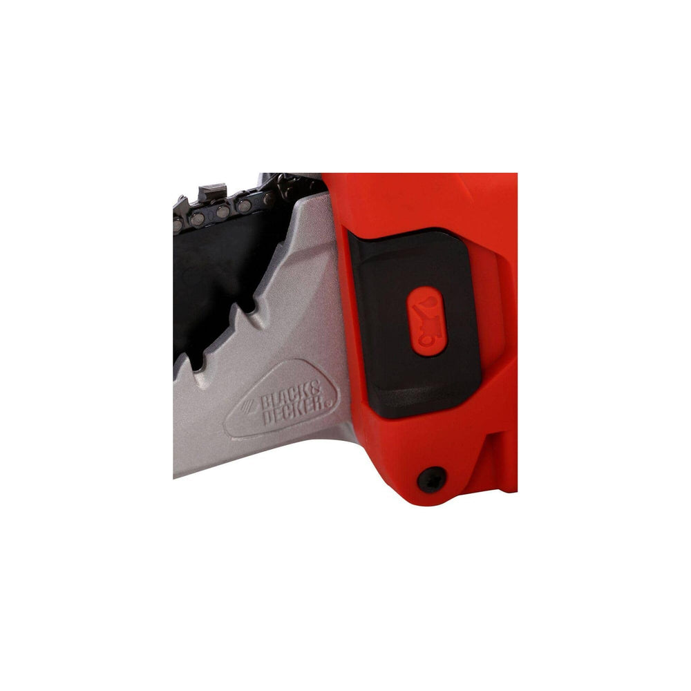 BLACK+DECKER metal guards over jaws demonstrating user protection during cuts