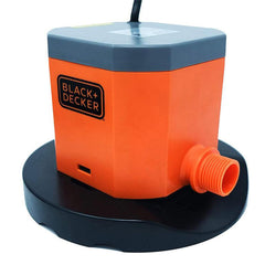 BLACK+DECKER pump front view showing compact design and portability benefit