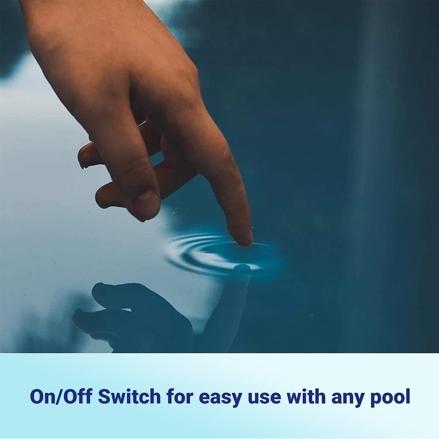 BLACK+DECKER pump in use on pool cover quickly removing standing water