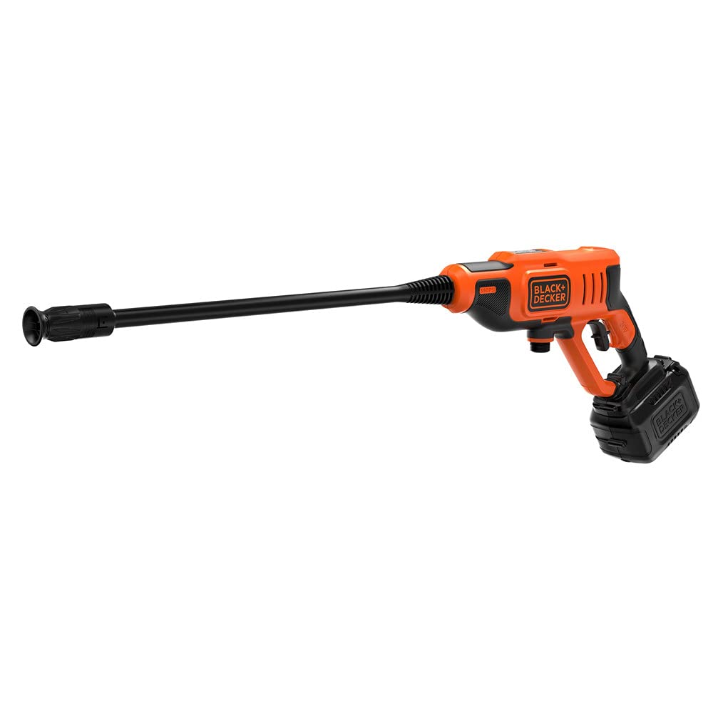 BLACK+DECKER Power Cleaner front view showing compact design and portability benefit