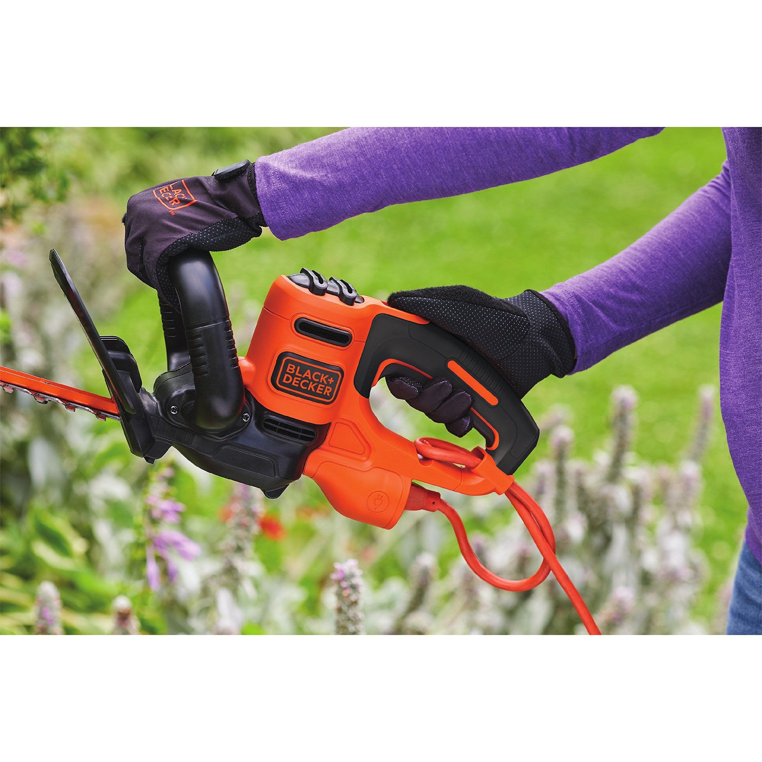 BLACK+DECKER side profile showing motor housing and compact design for durability
