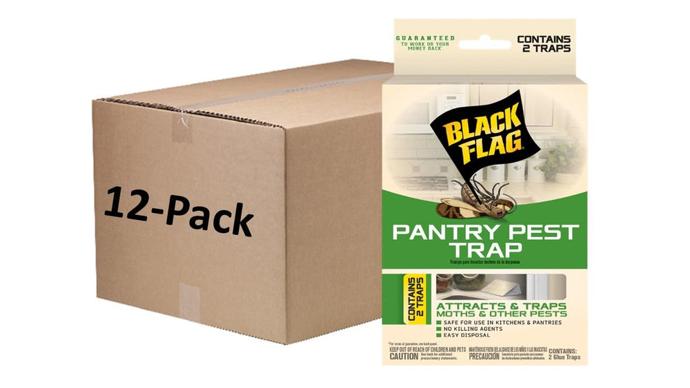 Black Flag front packaging showing two pantry pest traps and product benefits