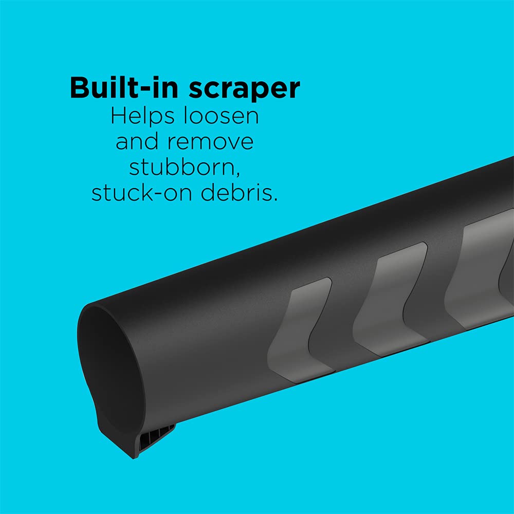 BLACK+DECKER blower scraper detail showing built-in scraper to loosen stuck debris