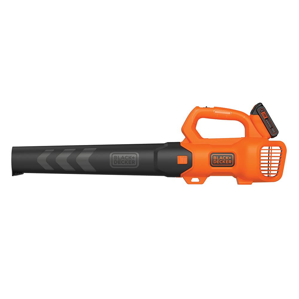 BLACK+DECKER blower side profile highlighting ergonomic shape for comfortable handling