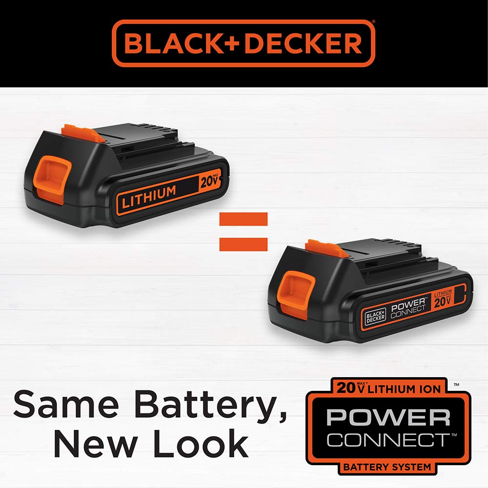 BLACK+DECKER blower held in hand showing lightweight design reduces fatigue