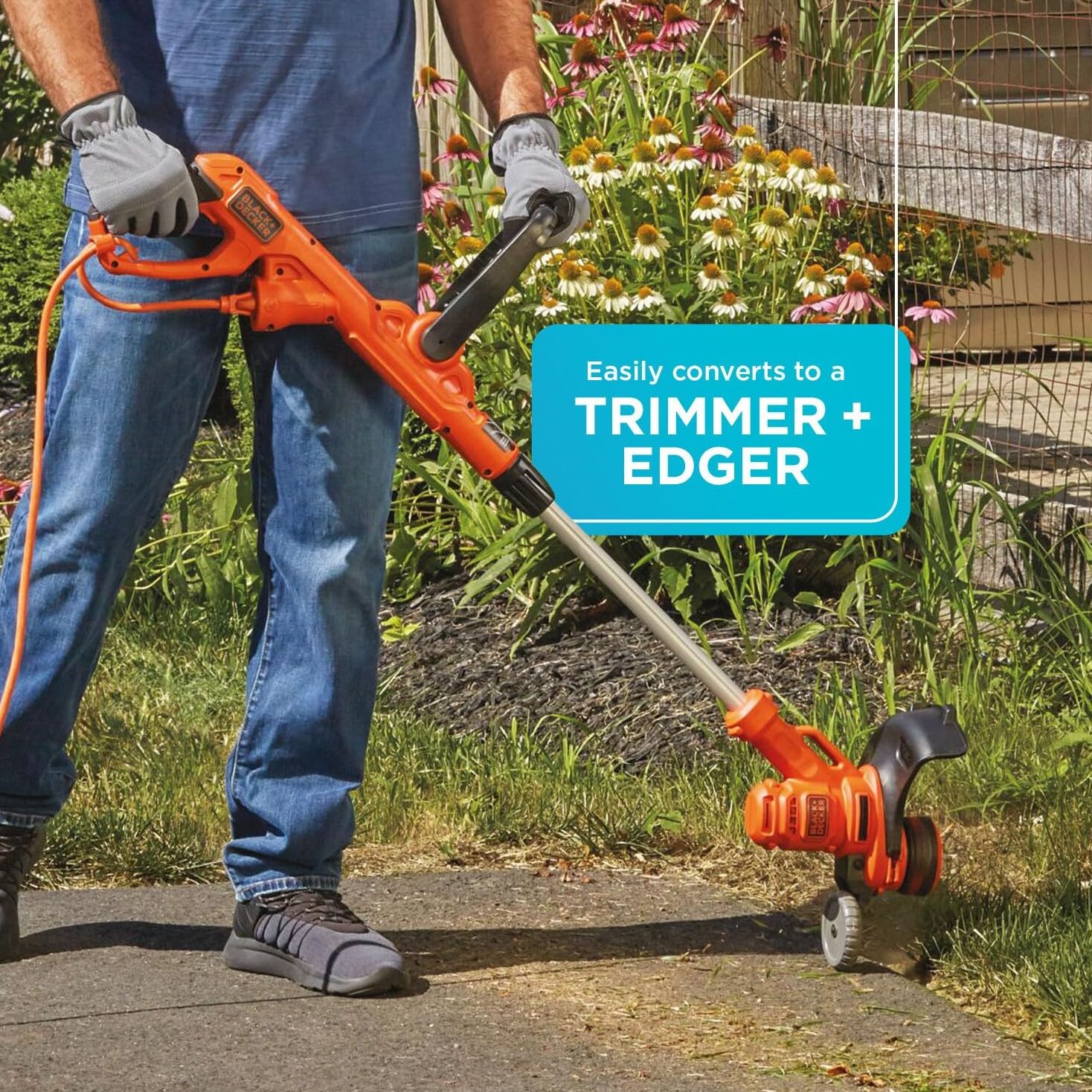 BLACK+DECKER adjustable handle and controls that improve comfort and control