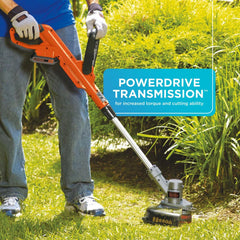 BLACK+DECKER battery and charger displayed, quick recharge and compatibility