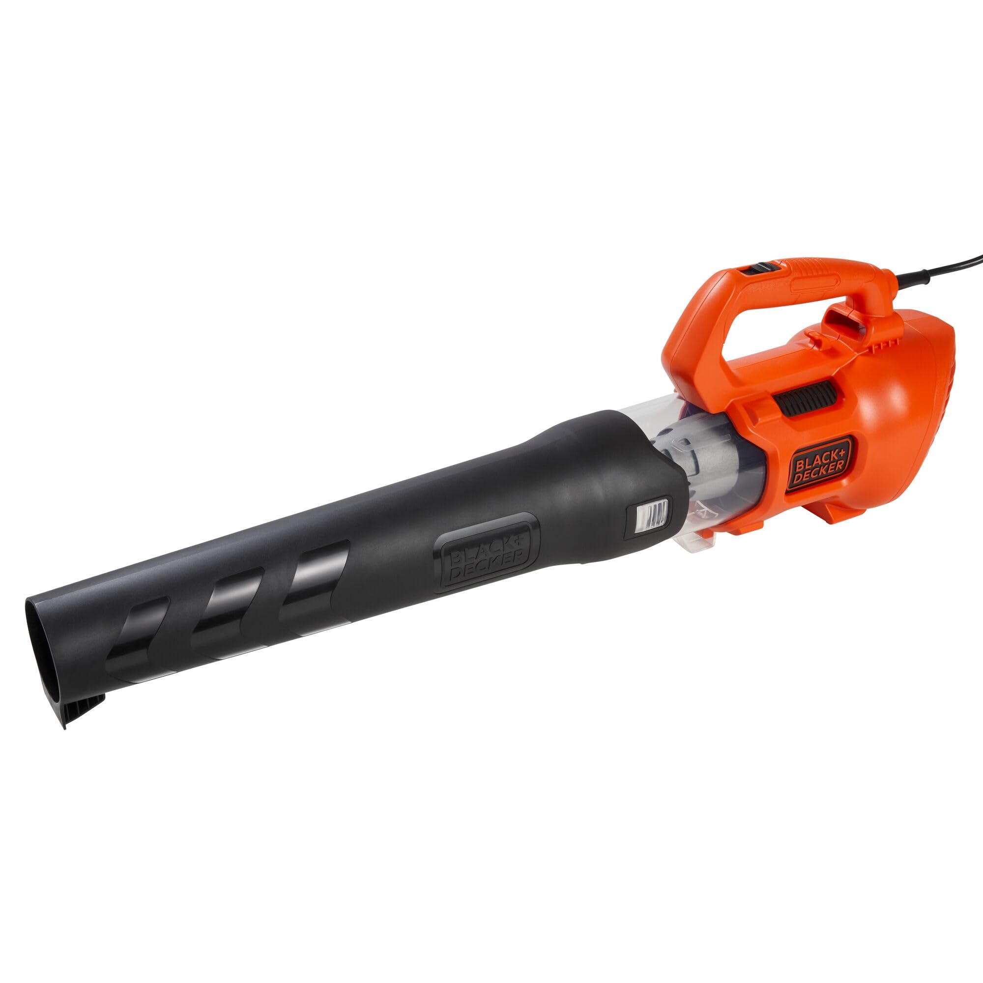 BLACK+DECKER BEBL750 front view showing compact blower for efficient cleanup