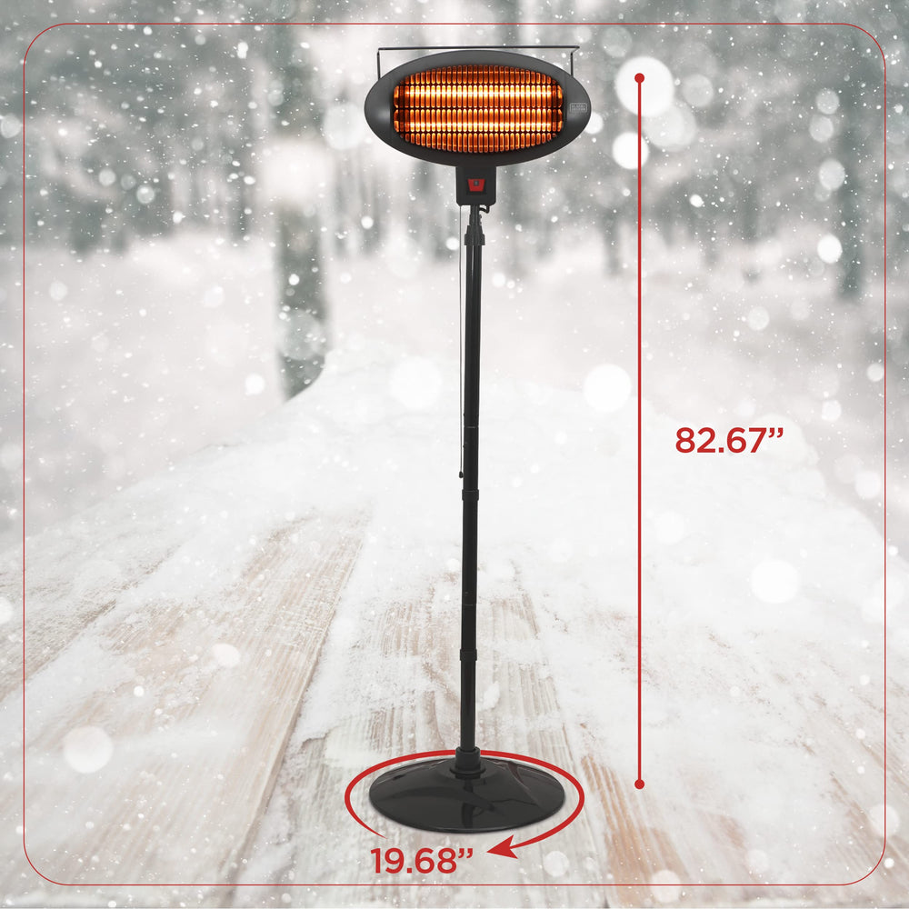 BLACK+DECKER label and controls close-up showing wattage settings and durability