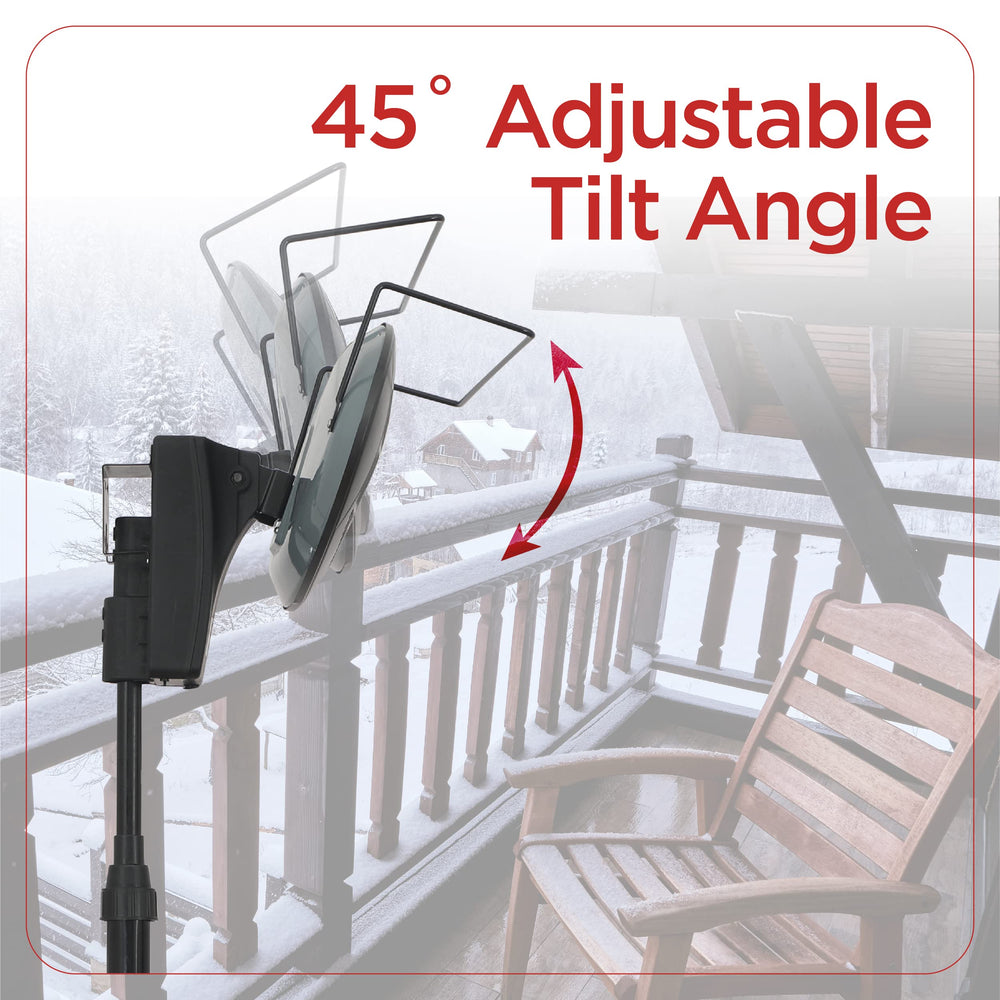 BLACK+DECKER wall-mounted configuration saving floor space and directing heat
