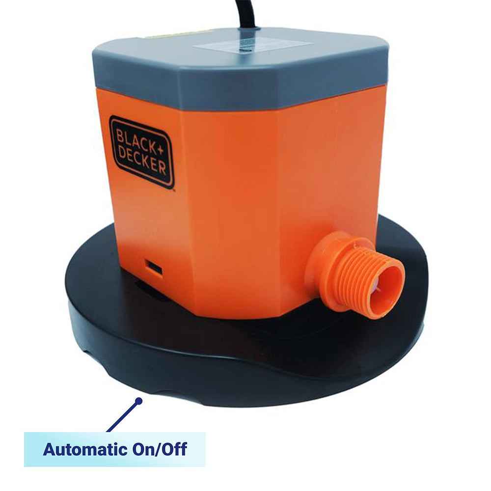 BLACK+DECKER cover pump removing standing water from pool cover quickly