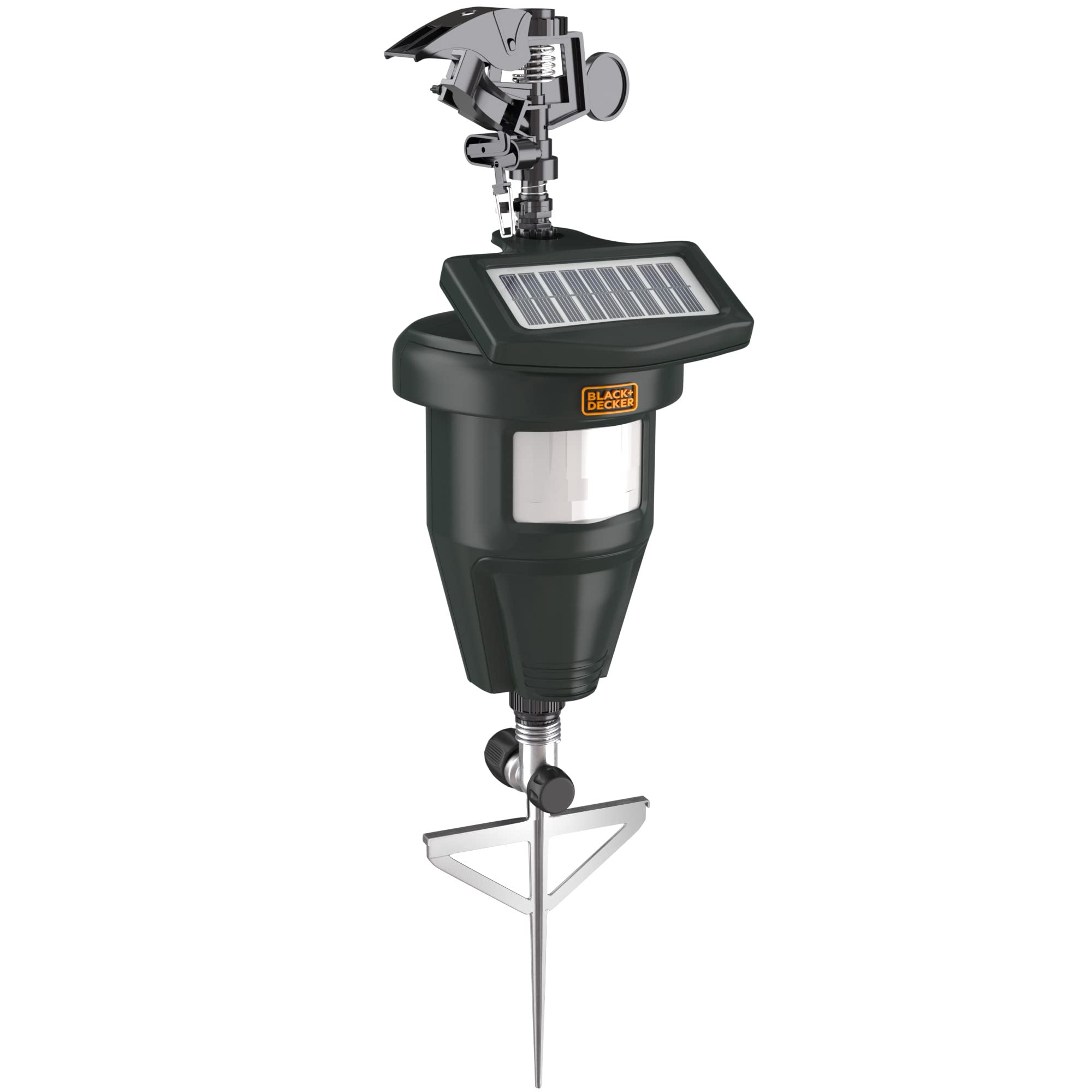 BLACK+DECKER front view showing device ready to protect yard