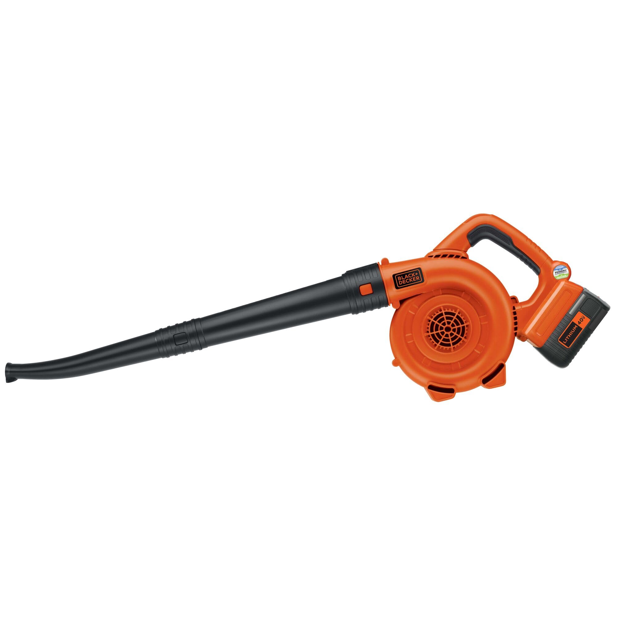 BLACK+DECKER side profile highlighting slim form factor and easy storage benefit