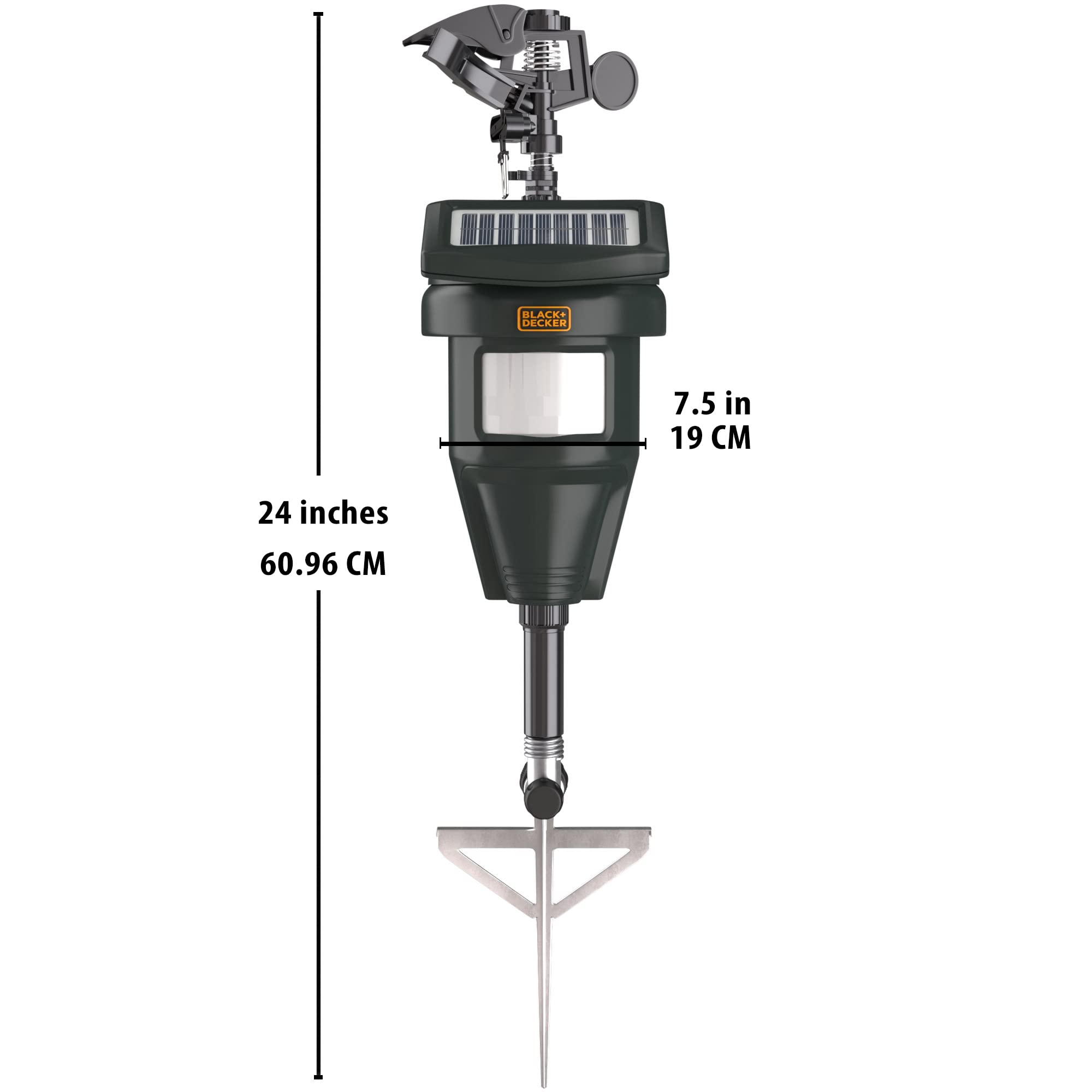 BLACK+DECKER metal stake detail for stable ground placement