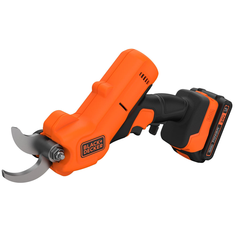 BLACK+DECKER tool-free blade change in progress showing quick maintenance advantage